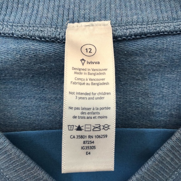 Ivivva Lululemon Pullover Ruffle Sweatshirt - Picture 3 of 4